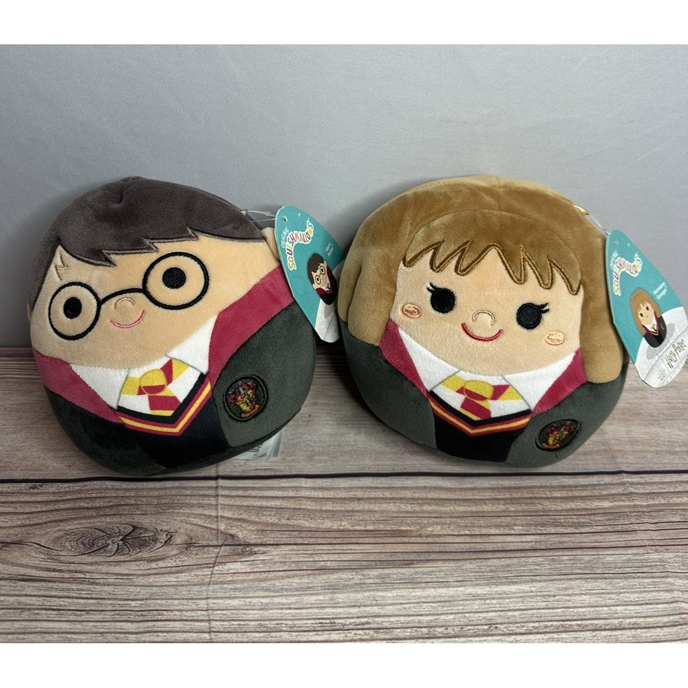 Original Set Of 2 Harry Potter Squishmallow Kellytoy Plush Harry Potter/Hermione
